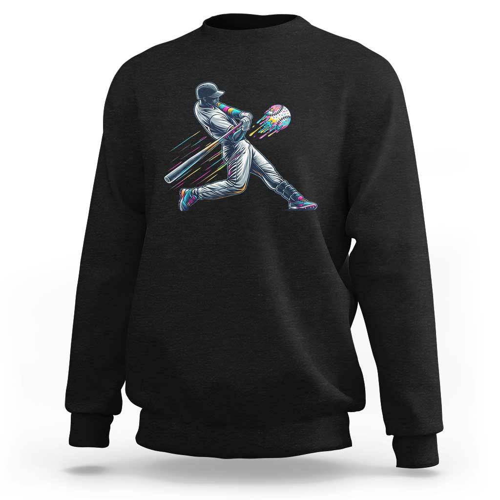 Ice Cream Baseball Player Dripping Game Day Sweatshirt