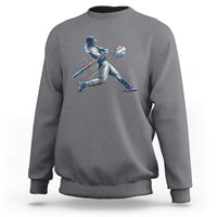 Ice Cream Baseball Player Dripping Game Day Sweatshirt