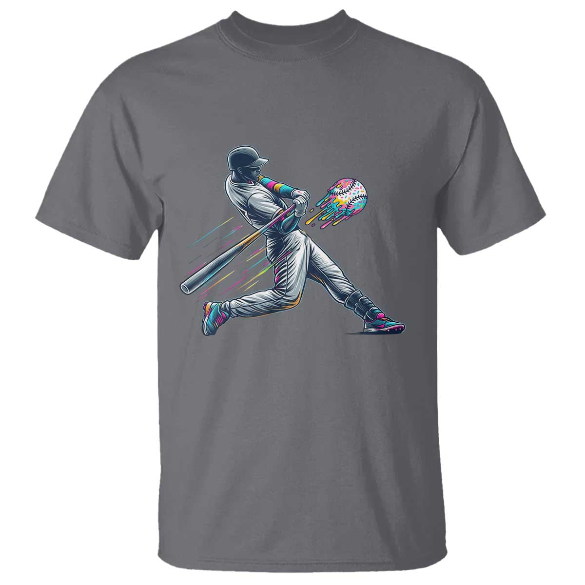 Ice Cream Baseball Player Dripping Game Day T Shirt