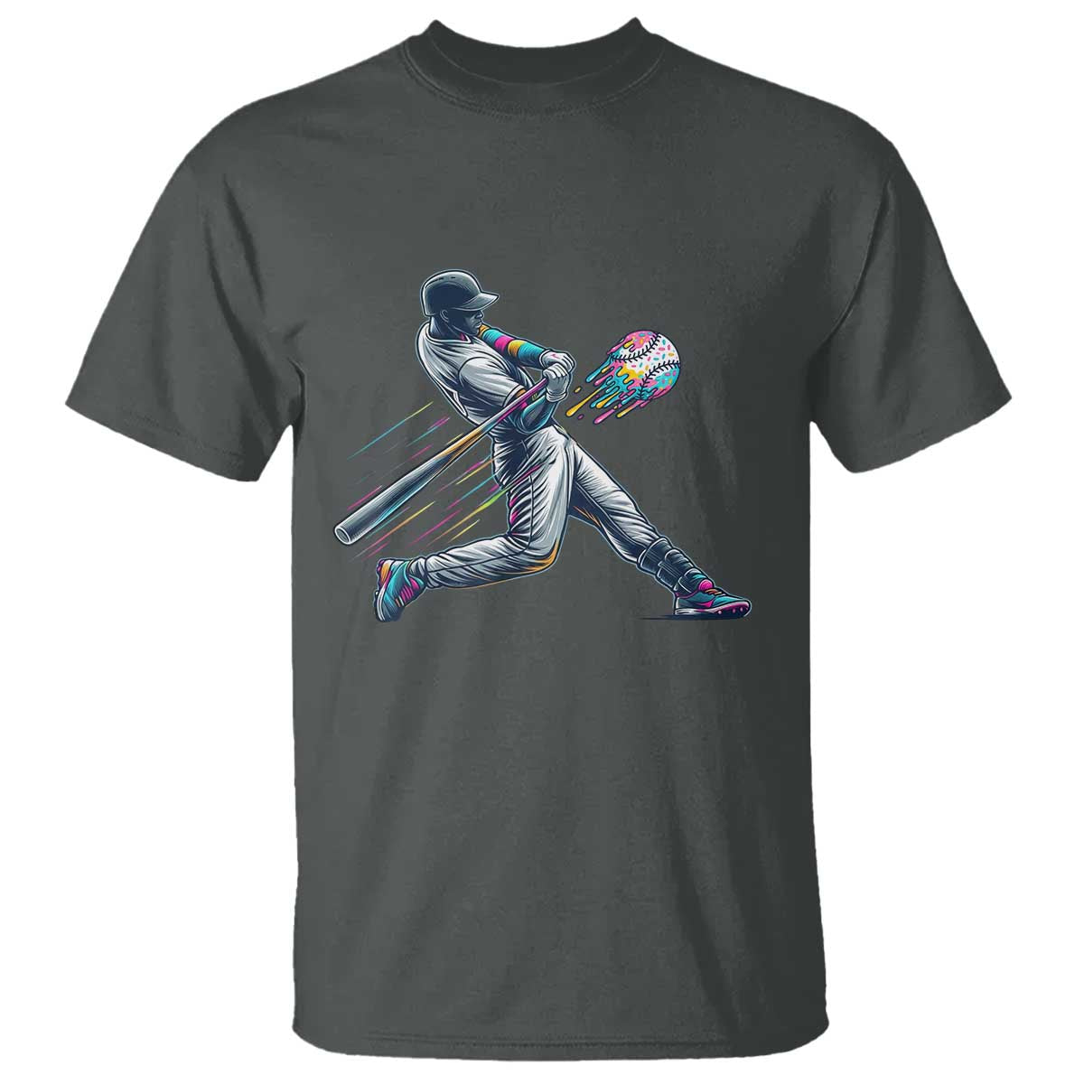 Ice Cream Baseball Player Dripping Game Day T Shirt