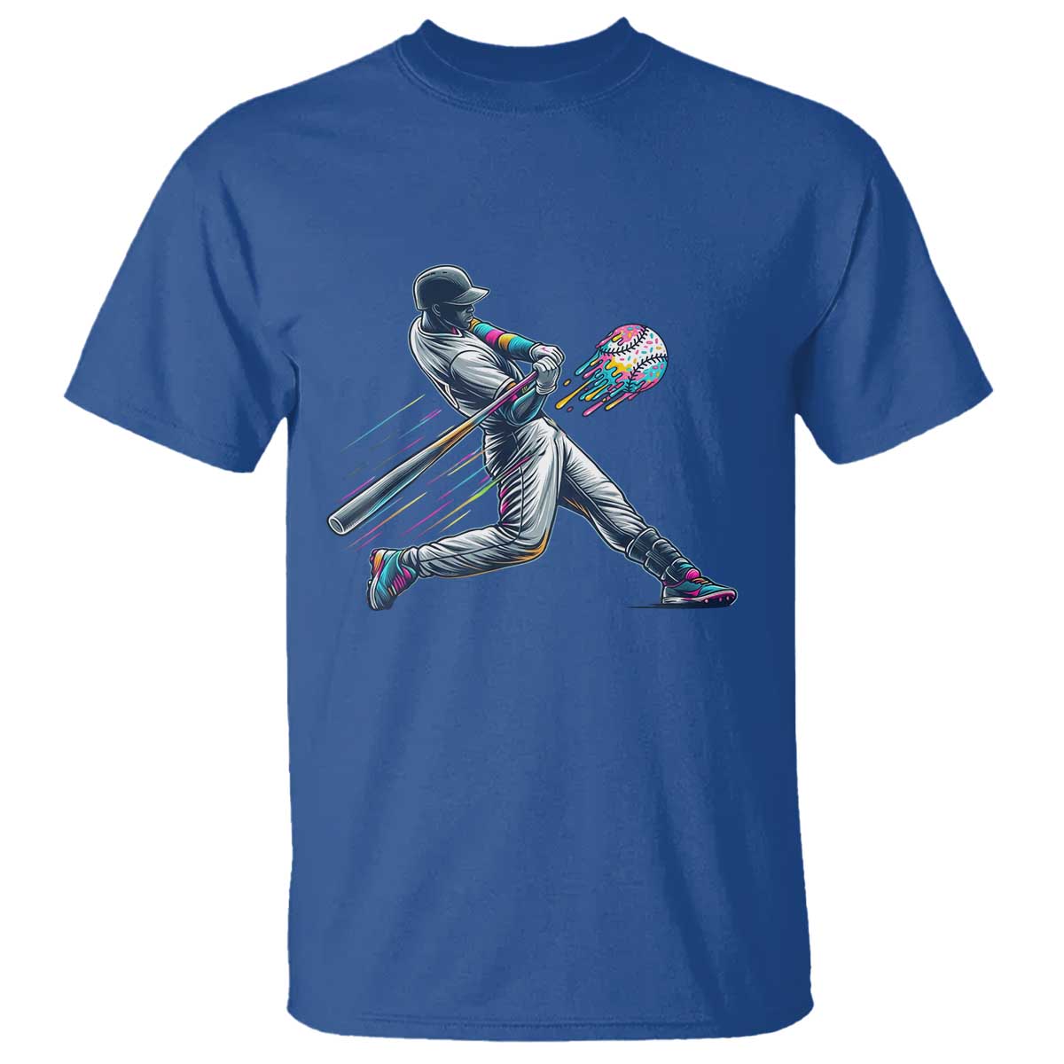 Ice Cream Baseball Player Dripping Game Day T Shirt