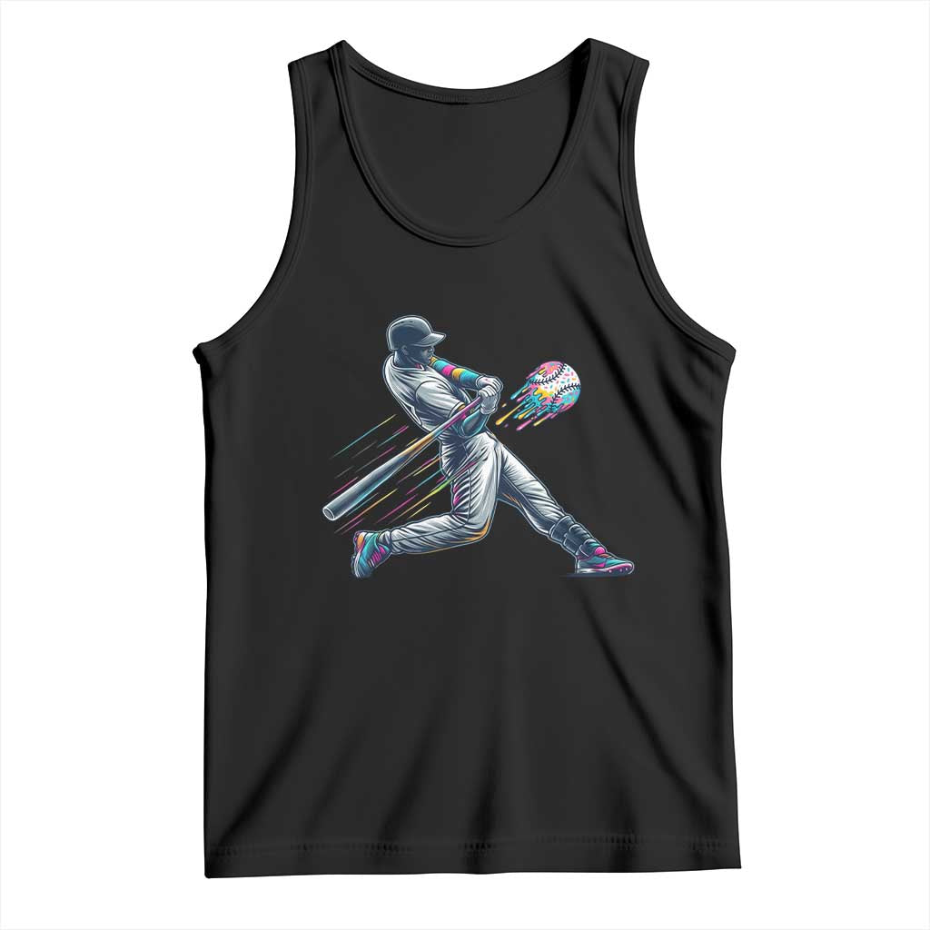 Ice Cream Baseball Player Dripping Game Day Tank Top