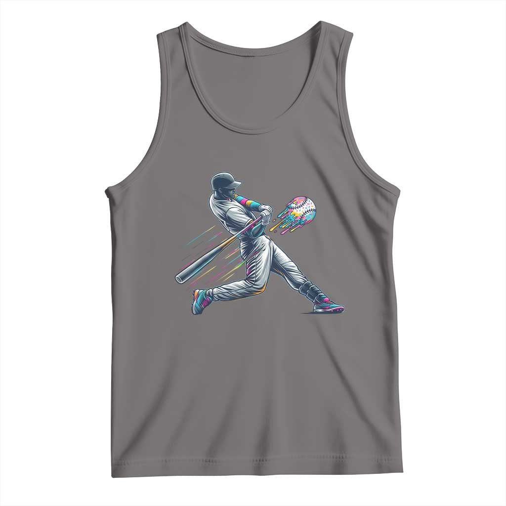 Ice Cream Baseball Player Dripping Game Day Tank Top