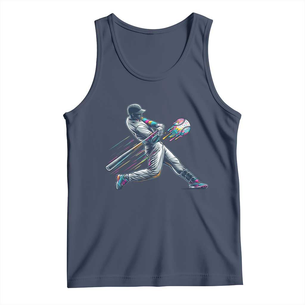 Ice Cream Baseball Player Dripping Game Day Tank Top
