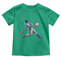Ice Cream Baseball Player Dripping Game Day Toddler T Shirt