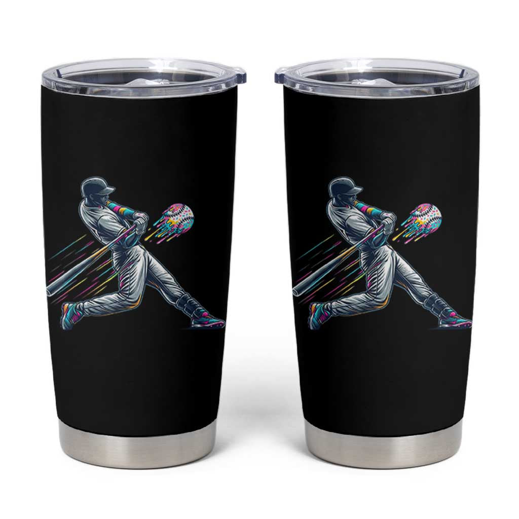 Ice Cream Baseball Player Dripping Game Day Tumbler Cup