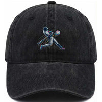 Ice Cream Baseball Player Dripping Game Day Washed Cotton Baseball Cap