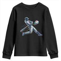 Ice Cream Baseball Player Dripping Game Day Youth Sweatshirt