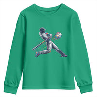 Ice Cream Baseball Player Dripping Game Day Youth Sweatshirt
