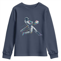 Ice Cream Baseball Player Dripping Game Day Youth Sweatshirt