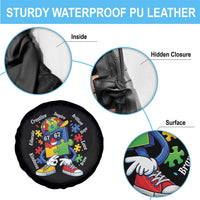 Funny 67 Autism Awareness Spare Tire Cover Six Seven Puzzle Meme Creative Brilliant Hope Love Kindness