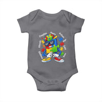 Funny 67 Autism Awareness Baby Onesie Six Seven Puzzle Meme Creative Brilliant Hope Love Kindness