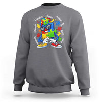 Funny 67 Autism Awareness Sweatshirt Six Seven Puzzle Meme Creative Brilliant Hope Love Kindness