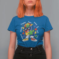 Funny 67 Autism Awareness T Shirt For Women Six Seven Puzzle Meme Creative Brilliant Hope Love Kindness