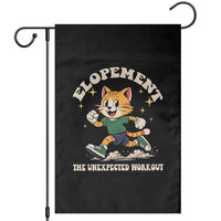 Elopement The Unexpected Workout Garden Flag Autism Neurodiversity Cat