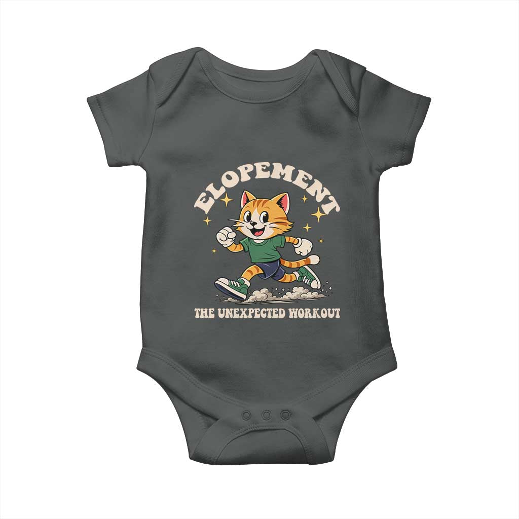 Elopement The Unexpected Workout Baby Onesie Autism Neurodiversity Cat
