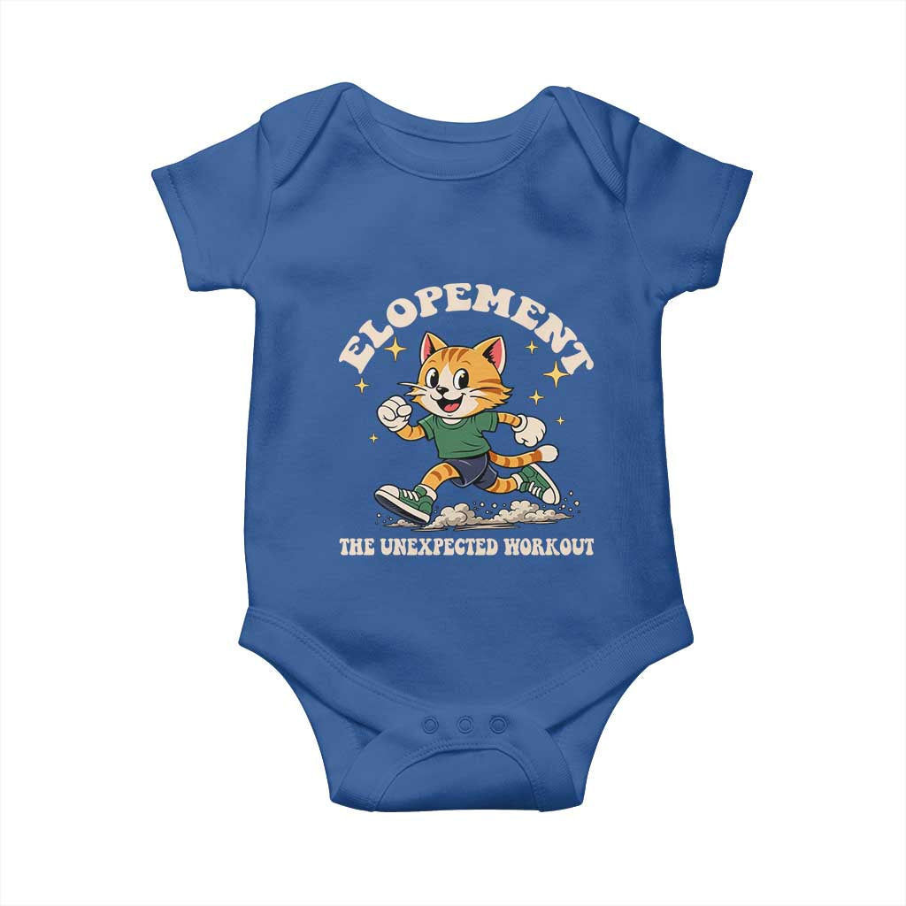 Elopement The Unexpected Workout Baby Onesie Autism Neurodiversity Cat