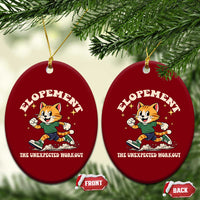 Elopement The Unexpected Workout Ceramic Ornament Autism Neurodiversity Cat