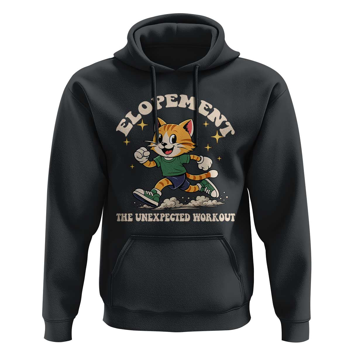 Elopement The Unexpected Workout Hoodie Autism Neurodiversity Cat