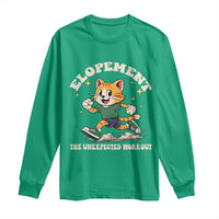 Elopement The Unexpected Workout Long Sleeve Shirt Autism Neurodiversity Cat