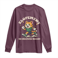 Elopement The Unexpected Workout Long Sleeve Shirt Autism Neurodiversity Cat