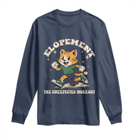 Elopement The Unexpected Workout Long Sleeve Shirt Autism Neurodiversity Cat