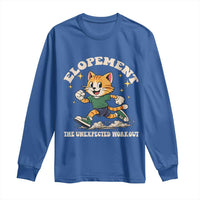 Elopement The Unexpected Workout Long Sleeve Shirt Autism Neurodiversity Cat