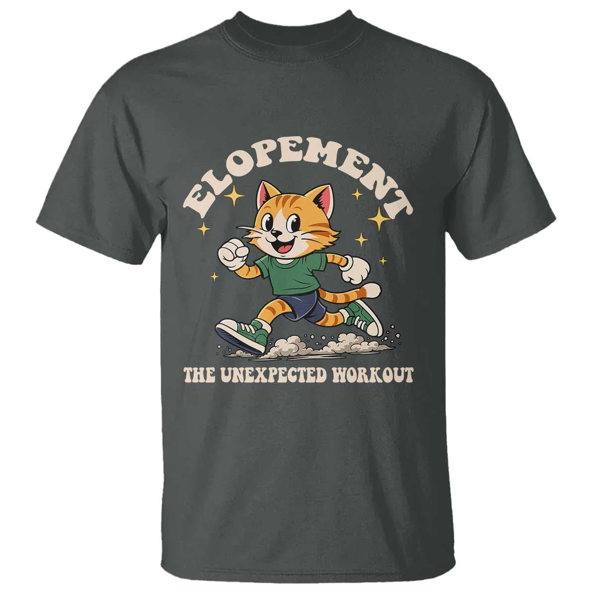 Elopement The Unexpected Workout T Shirt Autism Neurodiversity Cat
