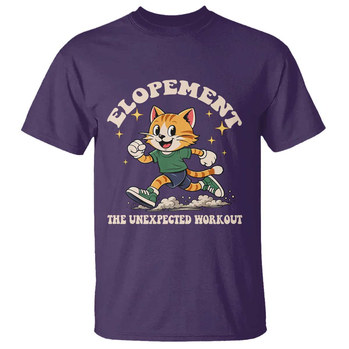 Elopement The Unexpected Workout T Shirt Autism Neurodiversity Cat