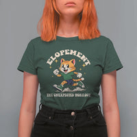 Elopement The Unexpected Workout T Shirt For Women Autism Neurodiversity Cat