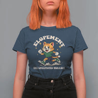 Elopement The Unexpected Workout T Shirt For Women Autism Neurodiversity Cat