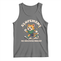 Elopement The Unexpected Workout Tank Top Autism Neurodiversity Cat