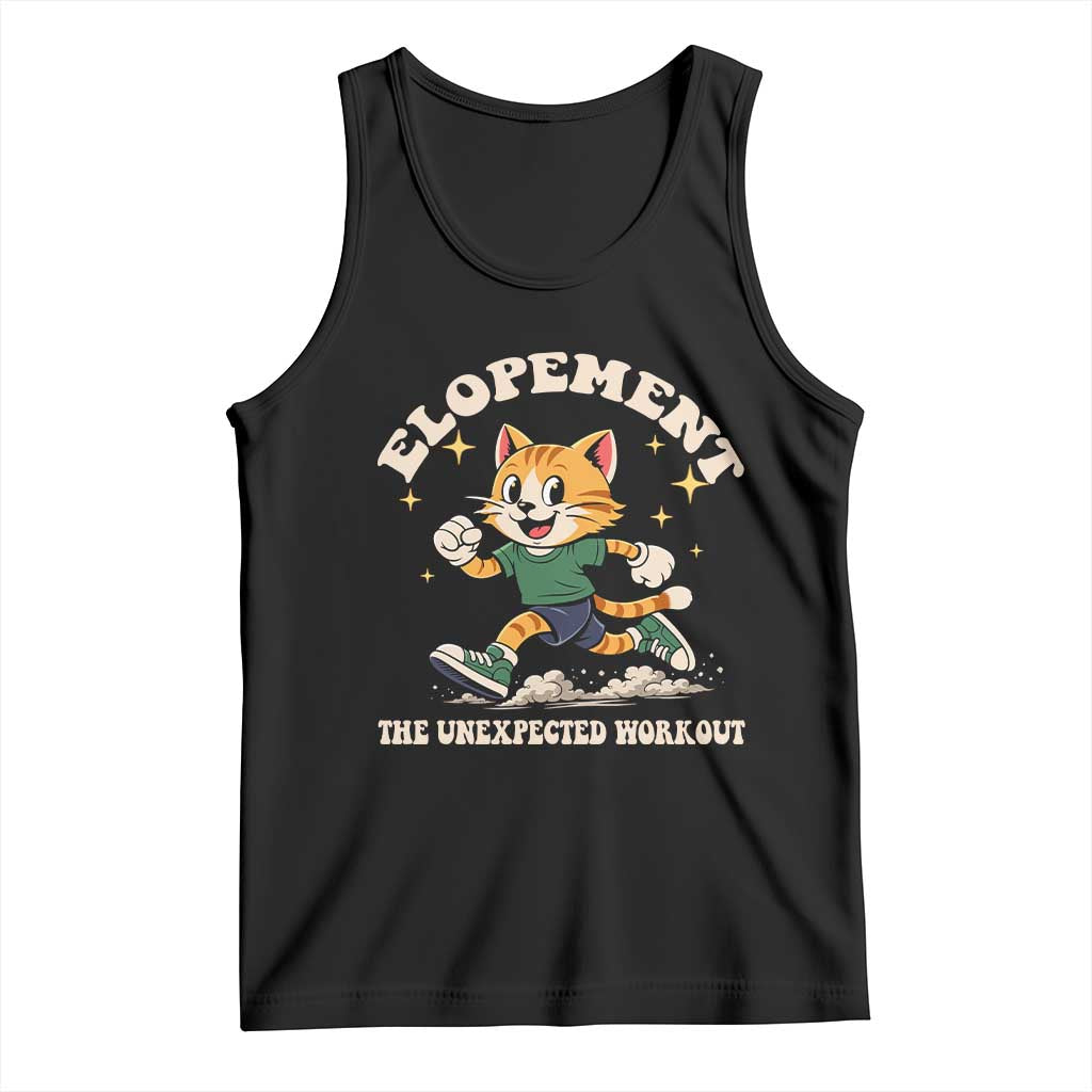 Elopement The Unexpected Workout Tank Top Autism Neurodiversity Cat