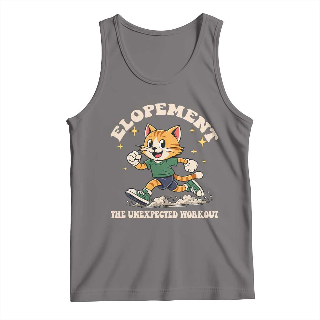 Elopement The Unexpected Workout Tank Top Autism Neurodiversity Cat