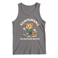 Elopement The Unexpected Workout Tank Top Autism Neurodiversity Cat