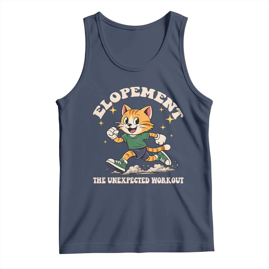Elopement The Unexpected Workout Tank Top Autism Neurodiversity Cat