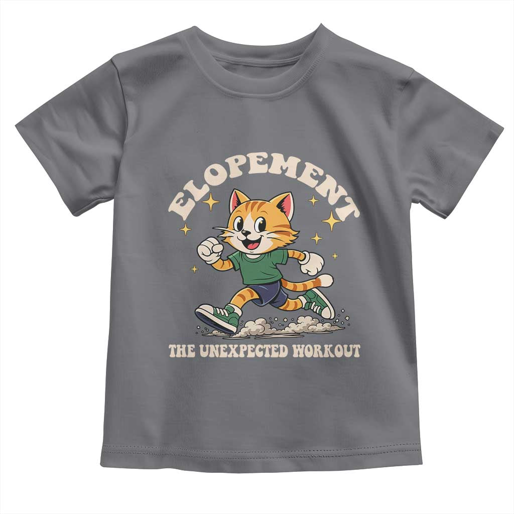 Elopement The Unexpected Workout Toddler T Shirt Autism Neurodiversity Cat