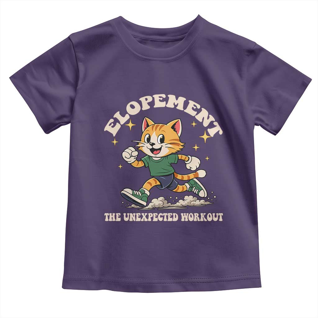 Elopement The Unexpected Workout Toddler T Shirt Autism Neurodiversity Cat