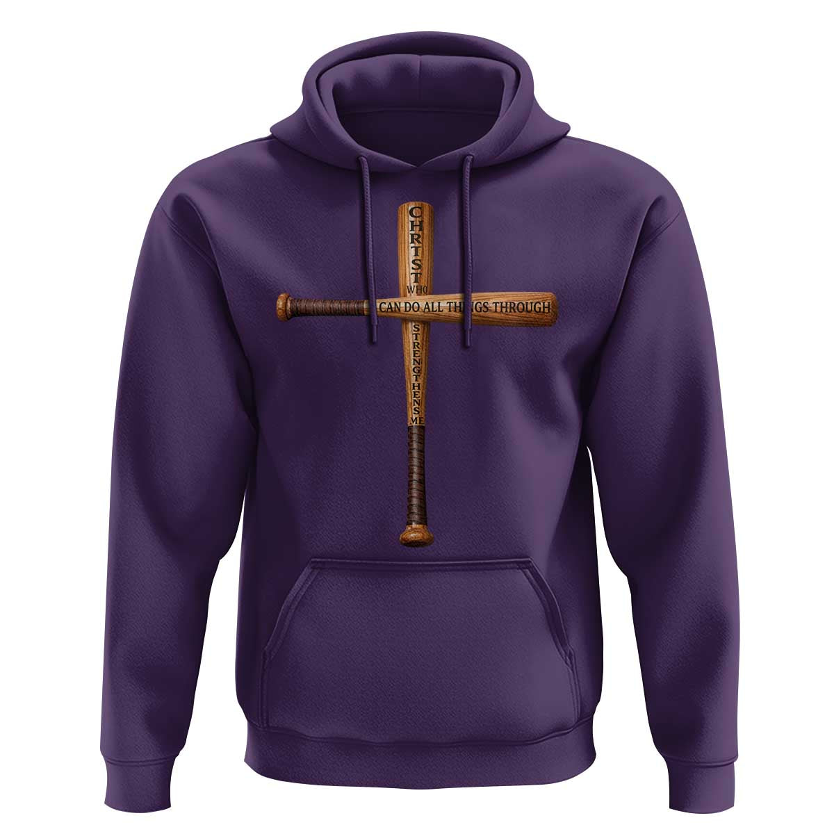 Christian Baseball Hoodie I Can Do All Things Through Christ Who Strengthens Me