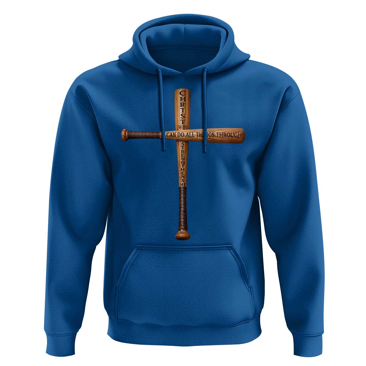 Christian Baseball Hoodie I Can Do All Things Through Christ Who Strengthens Me