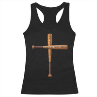 Christian Baseball Racerback Tank Top I Can Do All Things Through Christ Who Strengthens Me