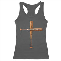 Christian Baseball Racerback Tank Top I Can Do All Things Through Christ Who Strengthens Me