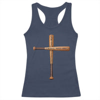 Christian Baseball Racerback Tank Top I Can Do All Things Through Christ Who Strengthens Me