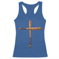 Christian Baseball Racerback Tank Top I Can Do All Things Through Christ Who Strengthens Me