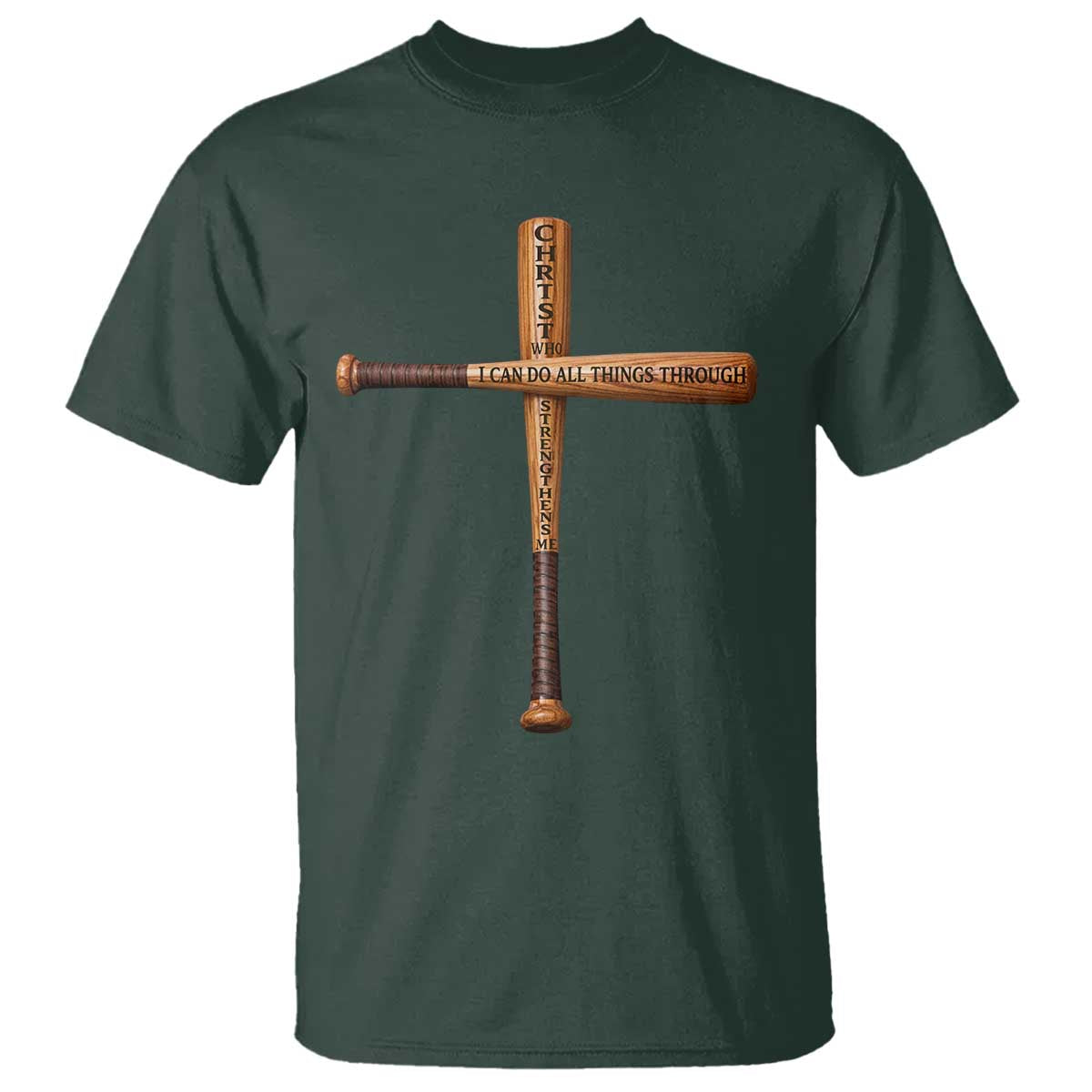 Christian Baseball T Shirt I Can Do All Things Through Christ Who Strengthens Me