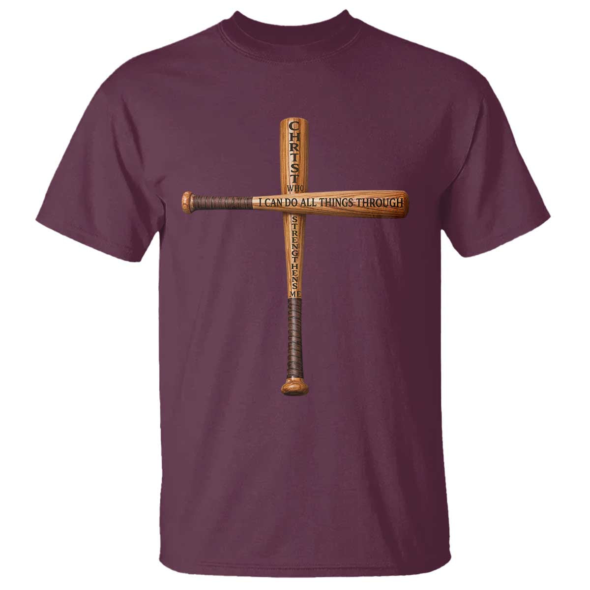 Christian Baseball T Shirt I Can Do All Things Through Christ Who Strengthens Me