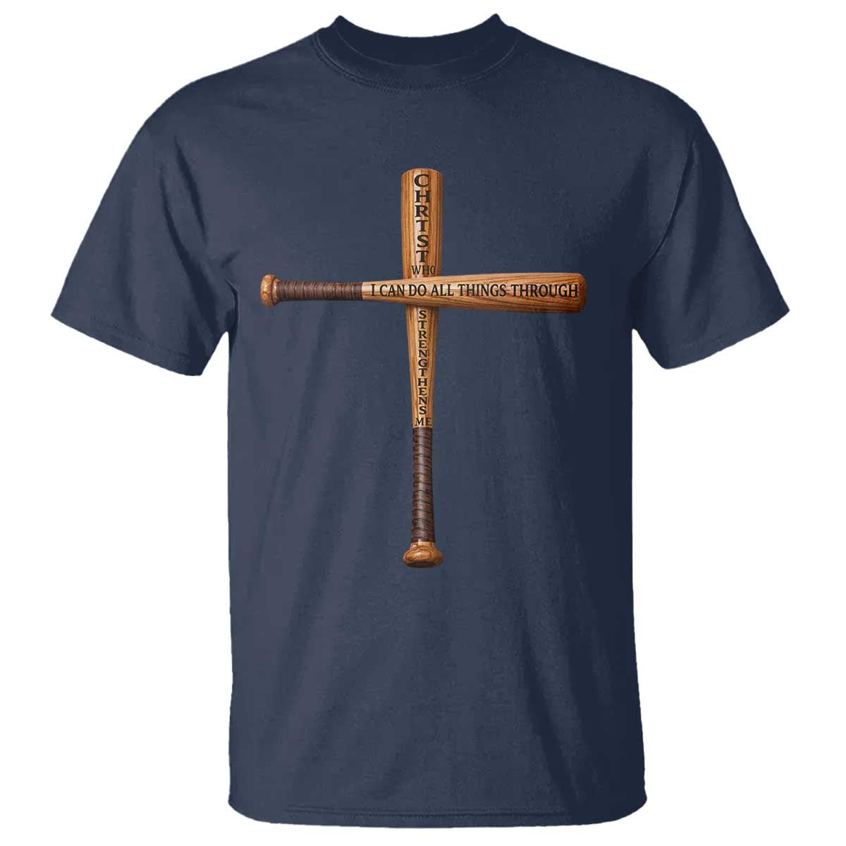 Christian Baseball T Shirt I Can Do All Things Through Christ Who Strengthens Me