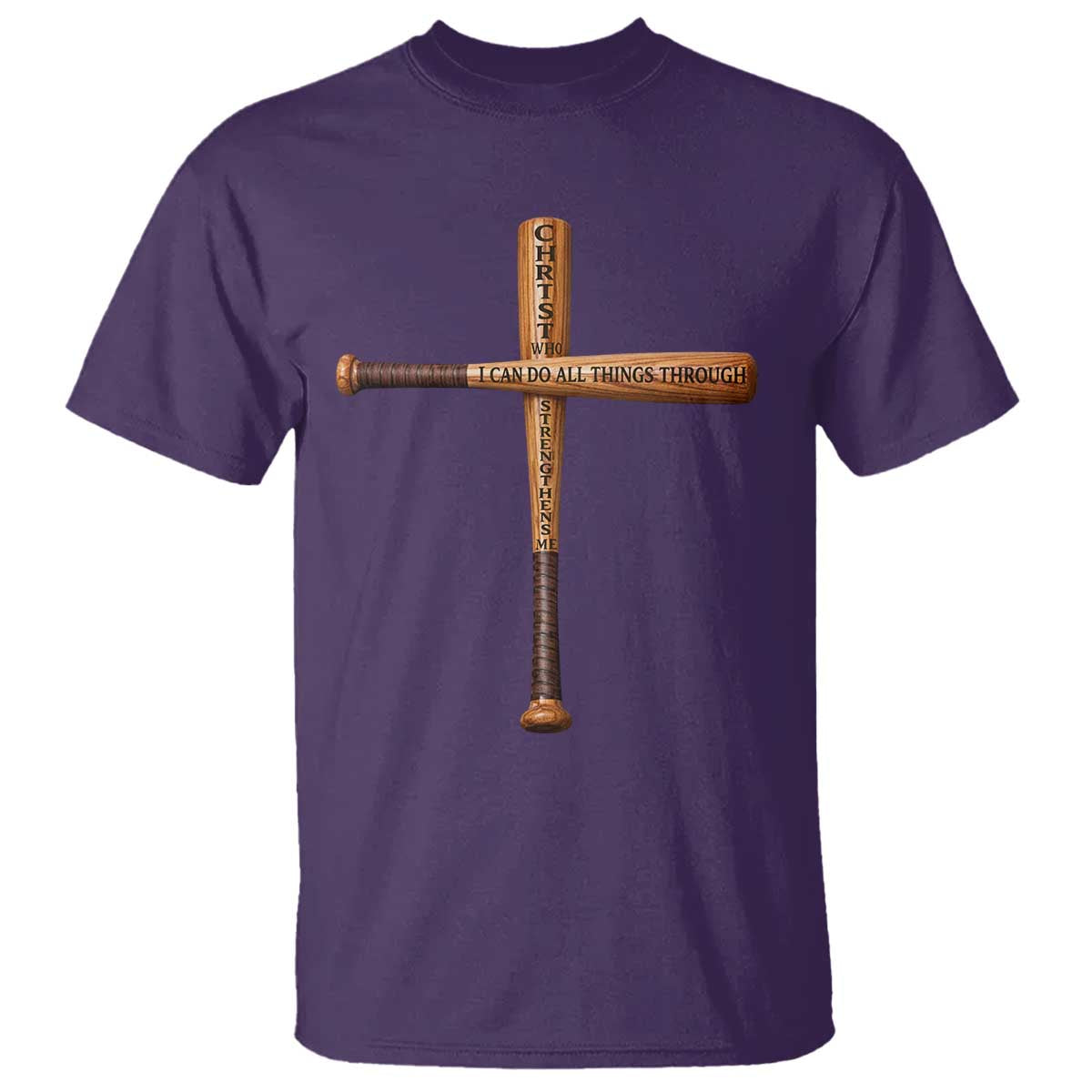 Christian Baseball T Shirt I Can Do All Things Through Christ Who Strengthens Me
