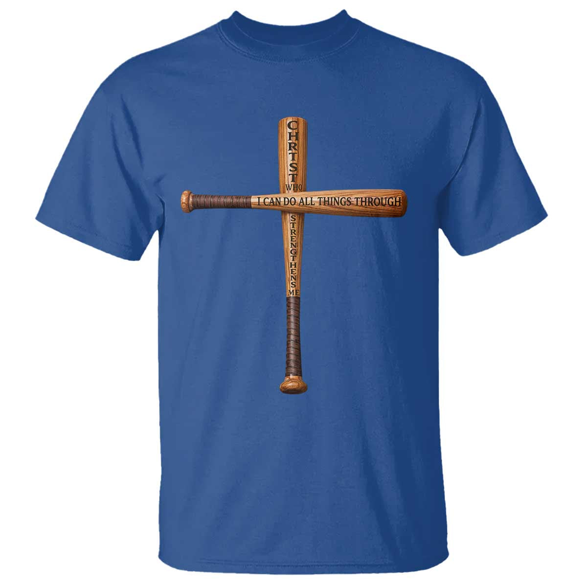 Christian Baseball T Shirt I Can Do All Things Through Christ Who Strengthens Me