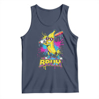 Funny Bruh Banana Baseball Drip Ice Cream Sports Splatter Tank Top